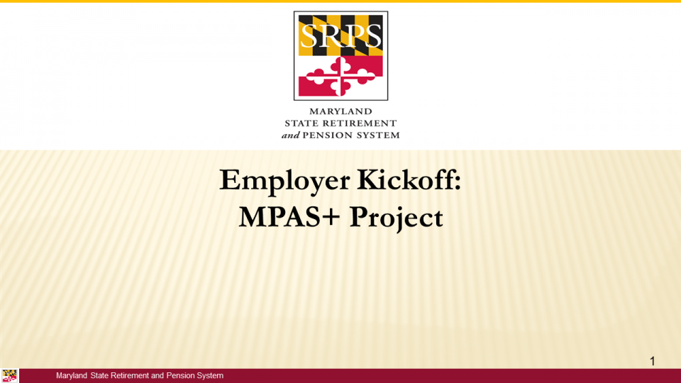 Employer Kickoff: MPAS+ Project