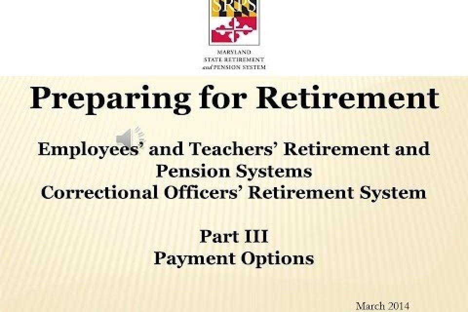 Member Videos Maryland State Retirement and Pension System