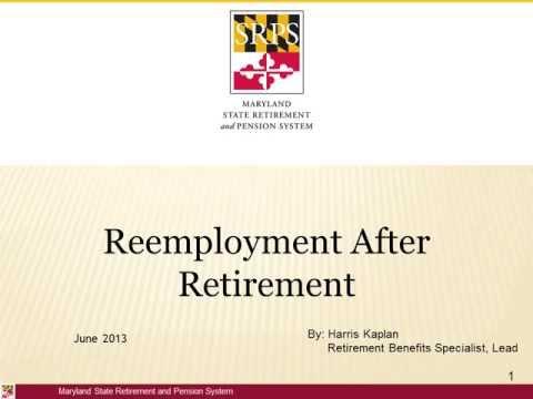 Reemployment After Retirement Video